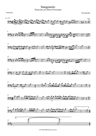 Gonzaguinha  score for Trombone