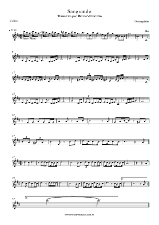 Gonzaguinha  score for Violin
