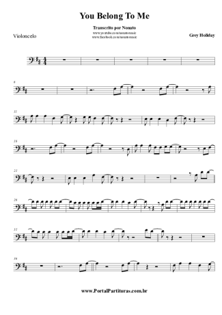 Grey Holiday  You Belong To Me score for Cello