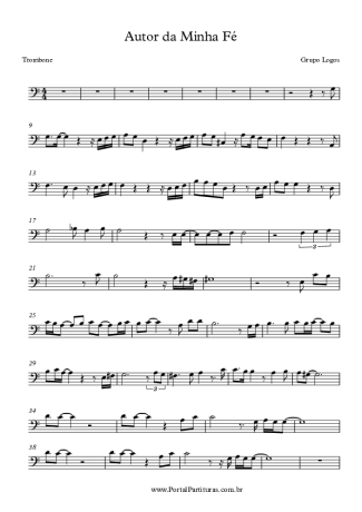 Grupo Logos Autor da Minha Fé score for Trombone