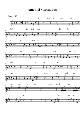 Guilherme Arantes  score for Tenor Saxophone Soprano (Bb)