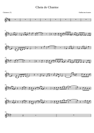 Guilherme Arantes Cheia de Charme score for Clarinet (C)