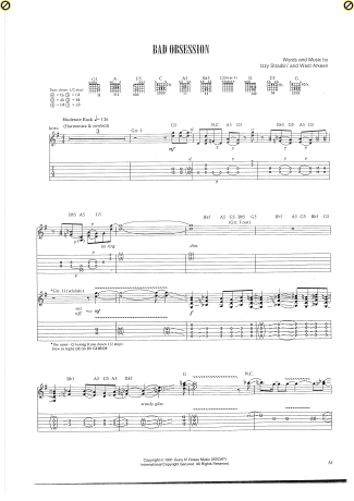 Guns N Roses  score for Guitar