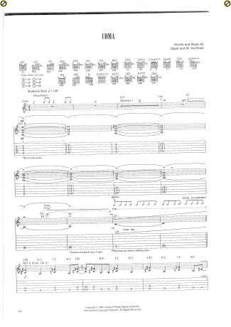 Guns N Roses  score for Guitar