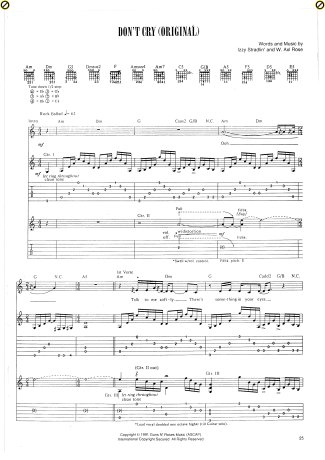 Guns N Roses  score for Guitar