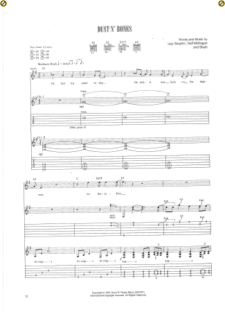 Guns N Roses  score for Guitar