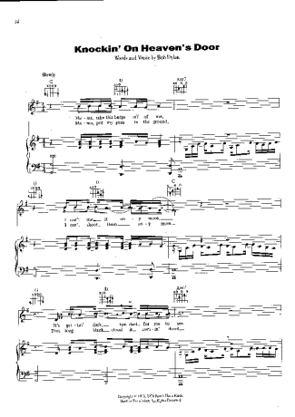 Guns N Roses  score for Piano