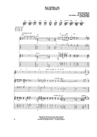 Guns N Roses  score for Guitar