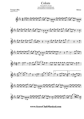 Halsey Colors score for Trumpet