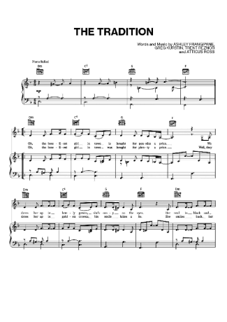Halsey The Tradition score for Piano