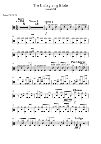 Score for Drums