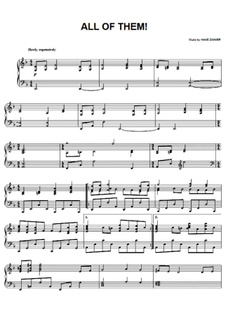 Hans Zimmer All Of Them (From King Arthur) score for Piano
