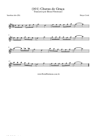 Harpa Cristã  score for Alto Saxophone