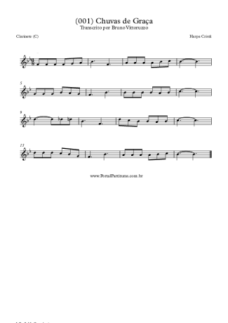 Harpa Cristã  score for Clarinet (C)