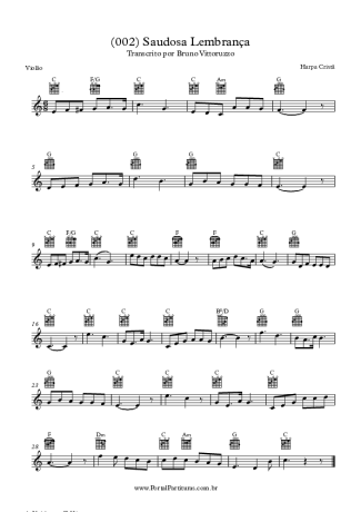 Harpa Cristã  score for Acoustic Guitar