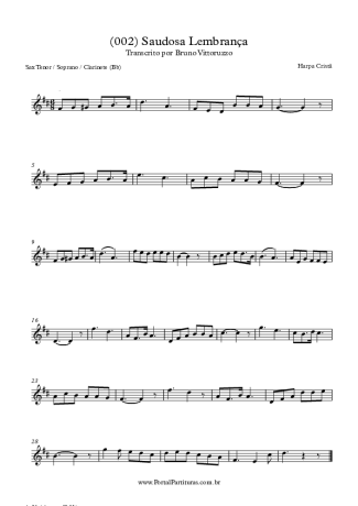 Harpa Cristã  score for Clarinet (Bb)