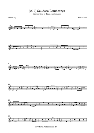 Harpa Cristã  score for Clarinet (C)