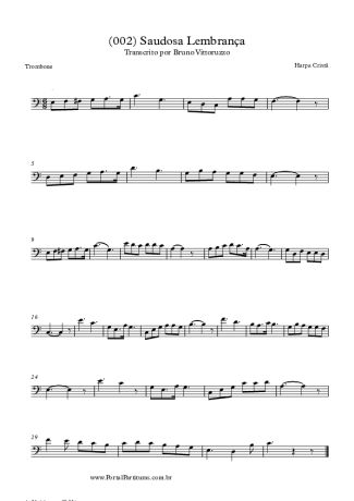 Harpa Cristã (002) Saudosa Lembrança score for Trombone