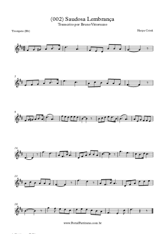 Harpa Cristã (002) Saudosa Lembrança score for Trumpet