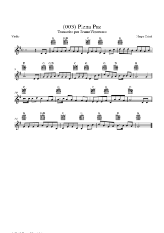 Harpa Cristã  score for Acoustic Guitar