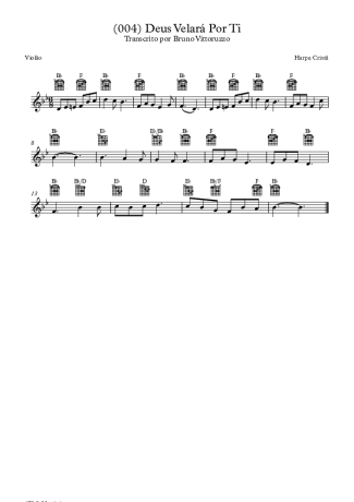 Harpa Cristã (004) Deus Velará Por Ti score for Acoustic Guitar