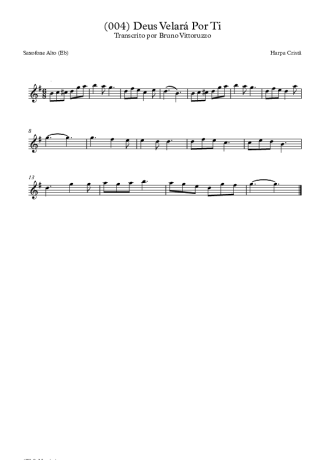 Harpa Cristã (004) Deus Velará Por Ti score for Alto Saxophone