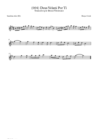 Harpa Cristã (004) Deus Velará Por Ti score for Alto Saxophone