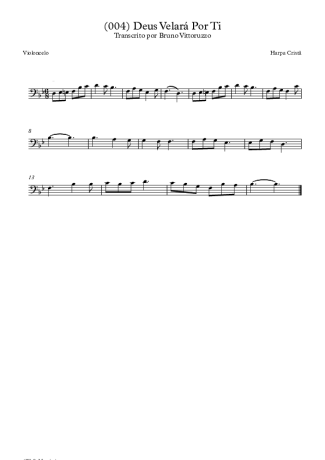 Harpa Cristã (004) Deus Velará Por Ti score for Cello