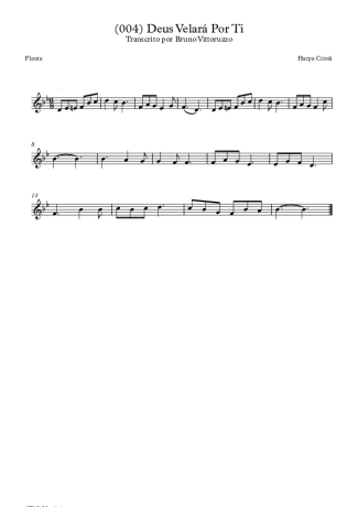 Harpa Cristã (004) Deus Velará Por Ti score for Flute