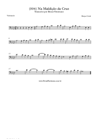 Harpa Cristã (006) Na Maldição Da Cruz score for Cello