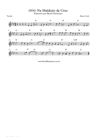 Harpa Cristã (006) Na Maldição Da Cruz score for Keyboard