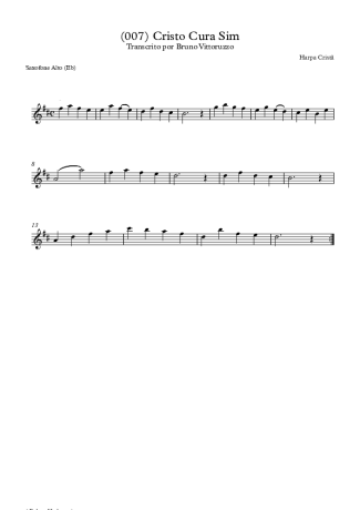 Harpa Cristã  score for Alto Saxophone