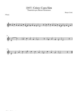 Harpa Cristã (007) Cristo Cura Sim score for Flute