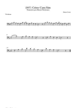 Harpa Cristã  score for Trombone