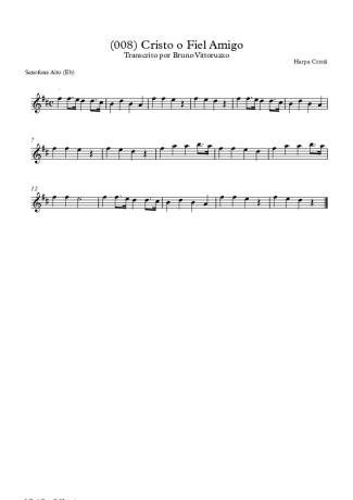 Harpa Cristã  score for Alto Saxophone