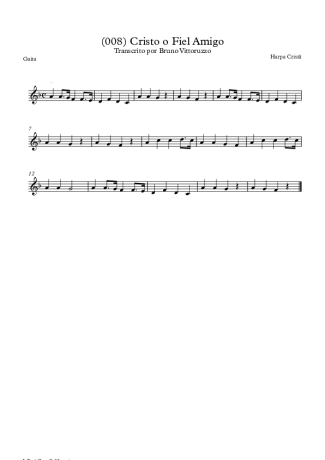 Harpa Cristã (008) Cristo O Fiel Amigo score for Harmonica