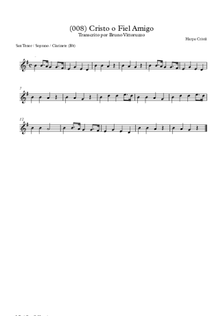 Harpa Cristã  score for Tenor Saxophone Soprano (Bb)