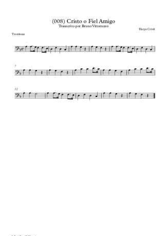 Harpa Cristã  score for Trombone