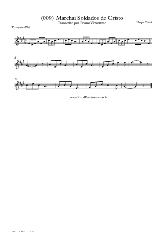 Harpa Cristã (009) Marchai Soldados De Cristo score for Trumpet