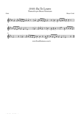 Harpa Cristã (010) Eu Te Louvo score for Harmonica
