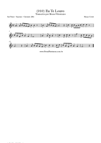 Harpa Cristã  score for Tenor Saxophone Soprano (Bb)