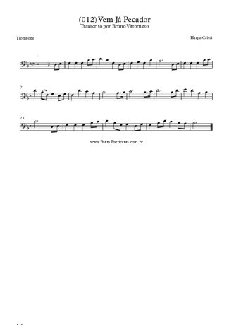 Harpa Cristã  score for Trombone