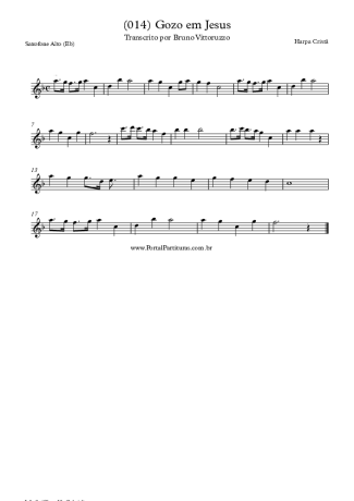 Harpa Cristã  score for Alto Saxophone