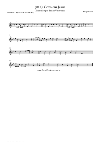 Harpa Cristã  score for Clarinet (Bb)