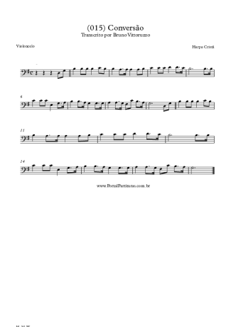 Harpa Cristã (015) Conversão score for Cello