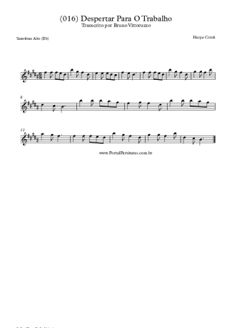 Harpa Cristã (016) Despertar Para O Trabalho score for Alto Saxophone
