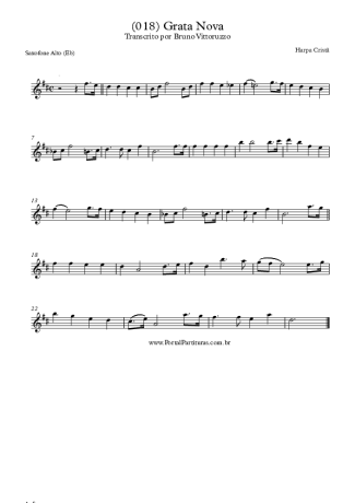 Harpa Cristã (018) Grata Nova score for Alto Saxophone