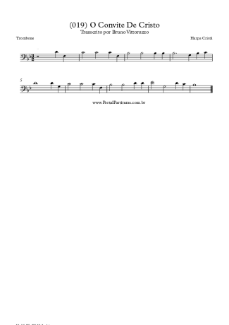 Harpa Cristã  score for Trombone