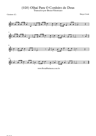 Harpa Cristã  score for Clarinet (C)