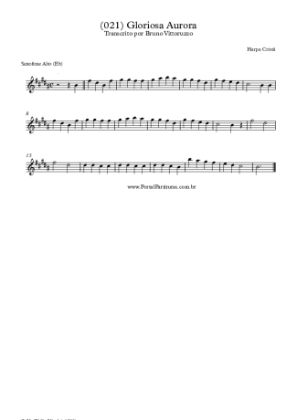 Harpa Cristã  score for Alto Saxophone